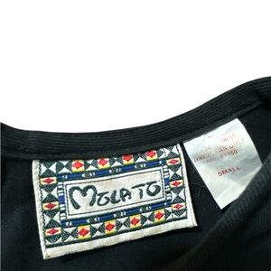 VINTAGE mulato Stylish Black Tee with Gold Accents small